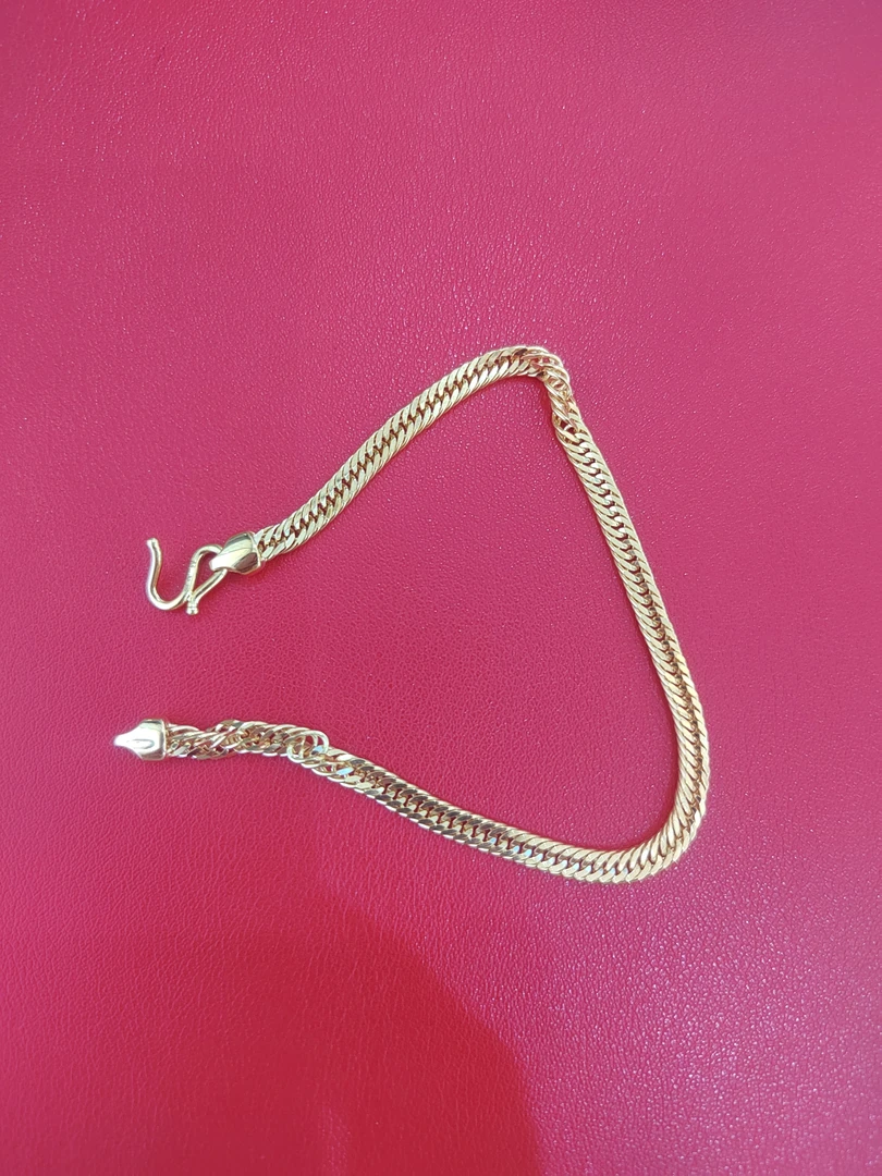 老庙足金手链百搭金色