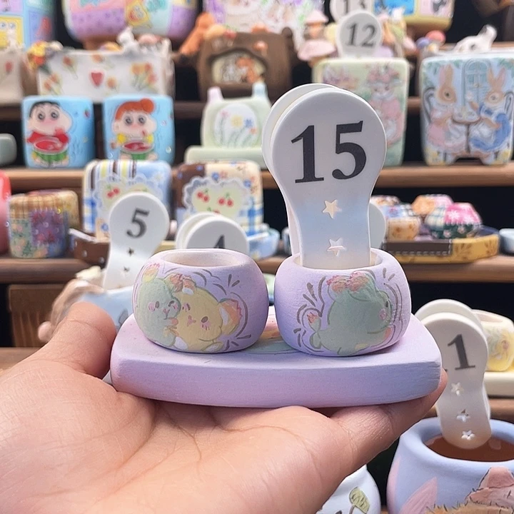 15……手工手绘花盆