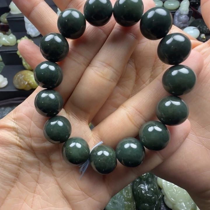 和田玉未镶嵌挂件卡14