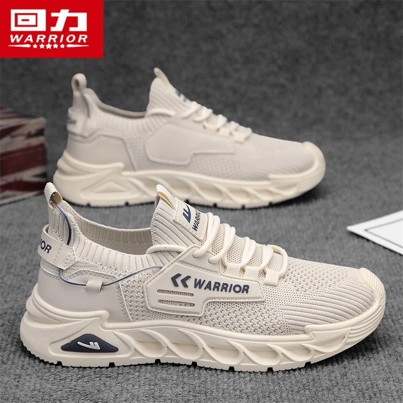 回力男鞋冬季透气2025新款休闲飞织网面运动防臭网鞋轻便软底跑步