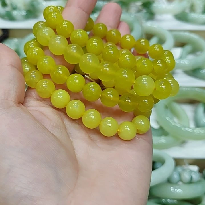 未镶嵌蛇纹石玉手链多样性发货拍一发一