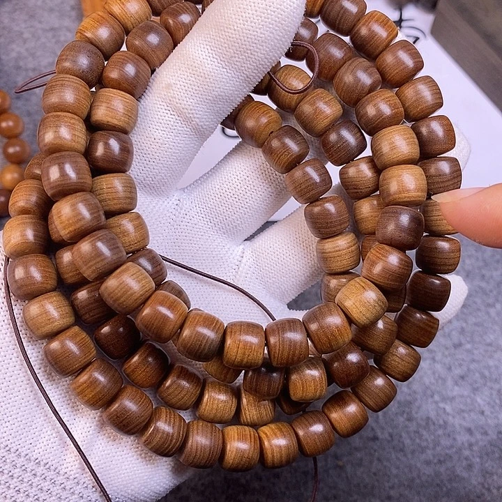 鹤***髯手串/手链檀香木老山檀香黑肉虎纹玉化10/11/108沉水