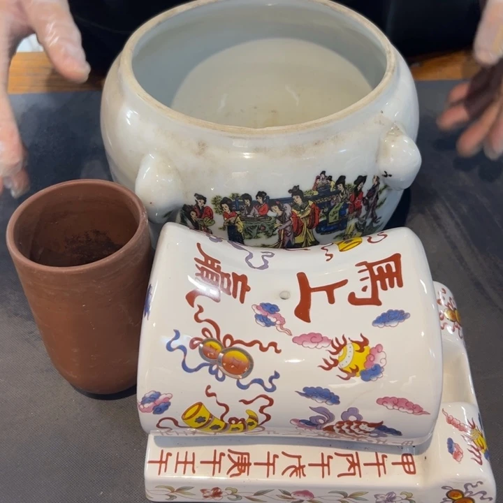 弓***张瓷片拾六家的瓷器瓷器