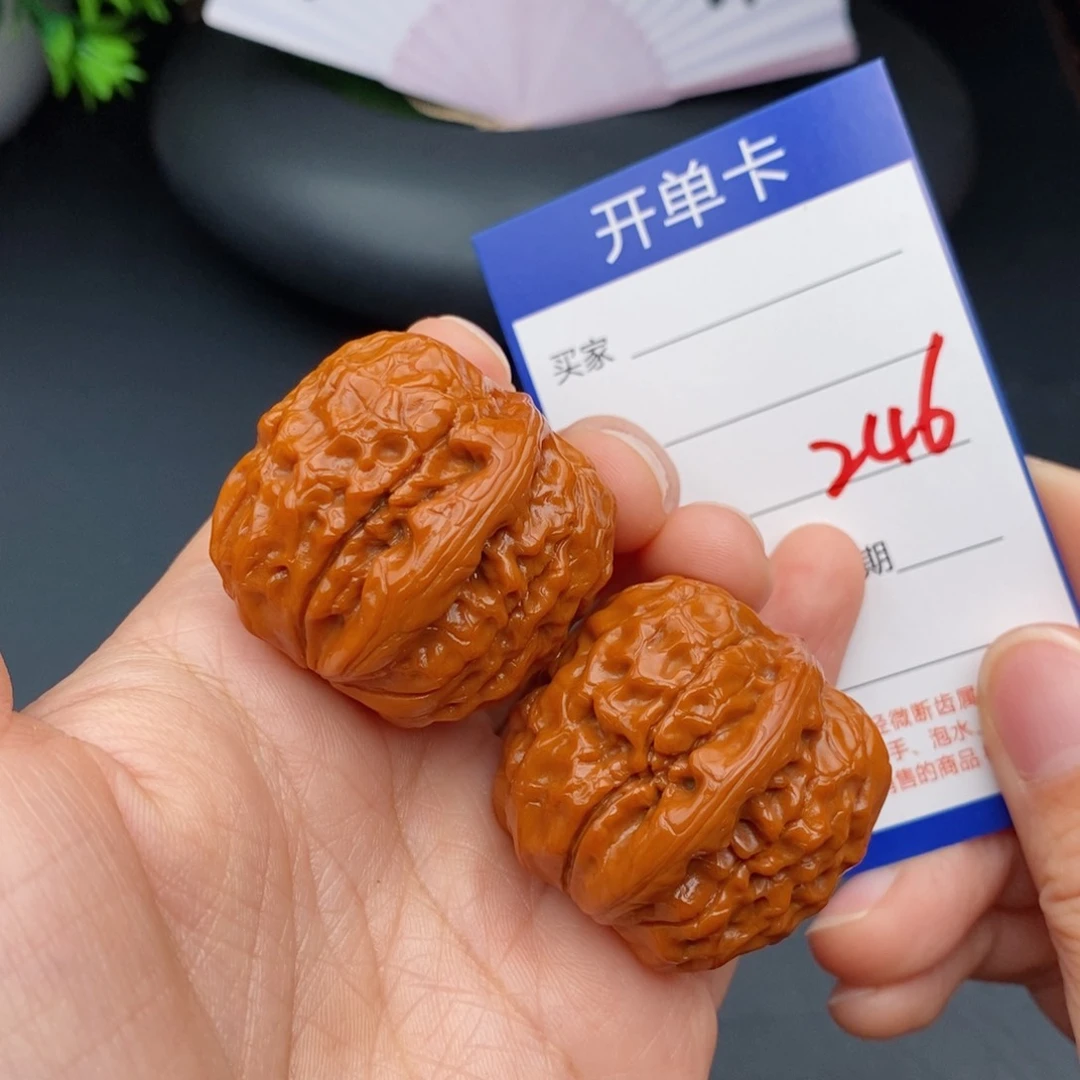 文玩核桃把件36甲骨文246