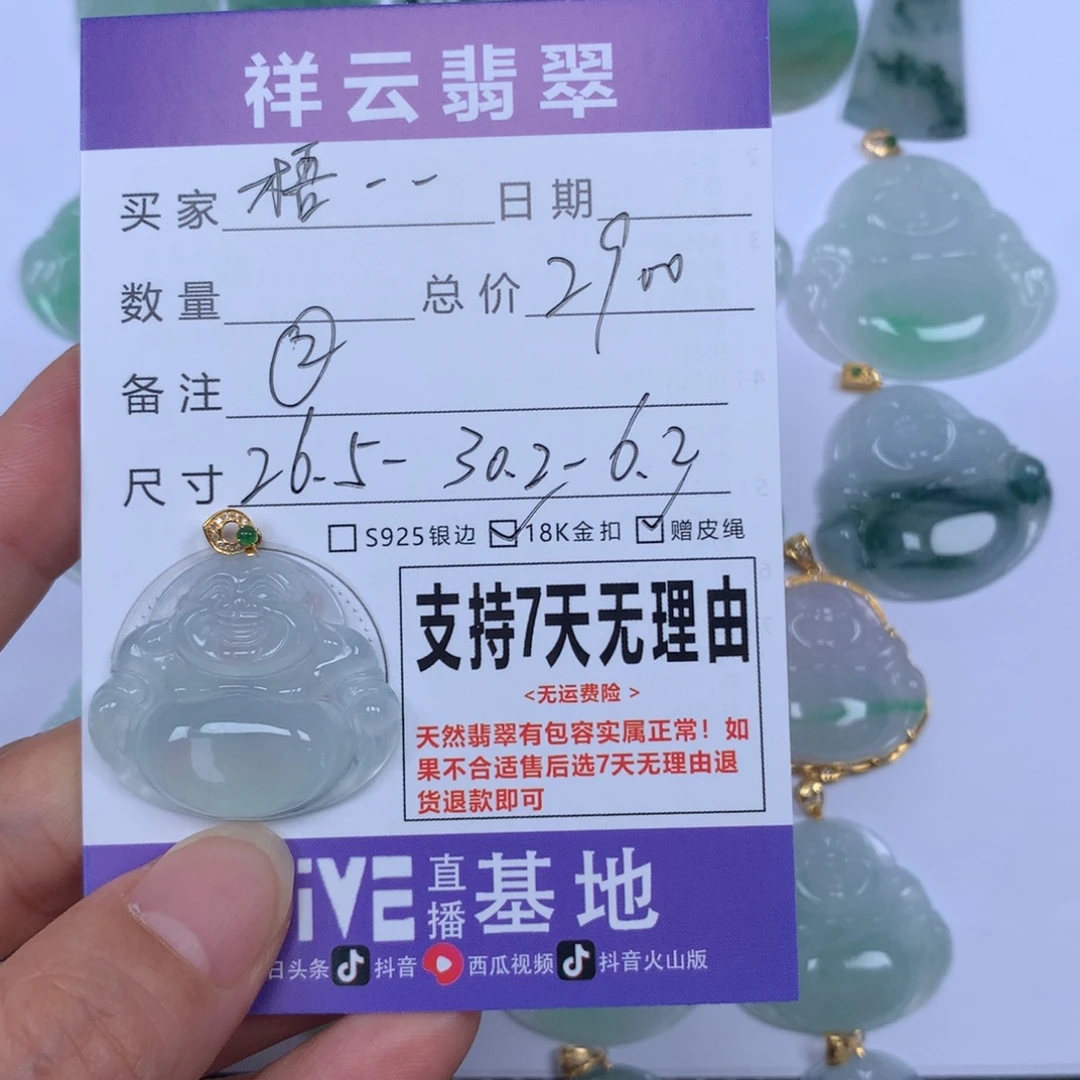梧***雨颈饰未镶嵌翡翠天然