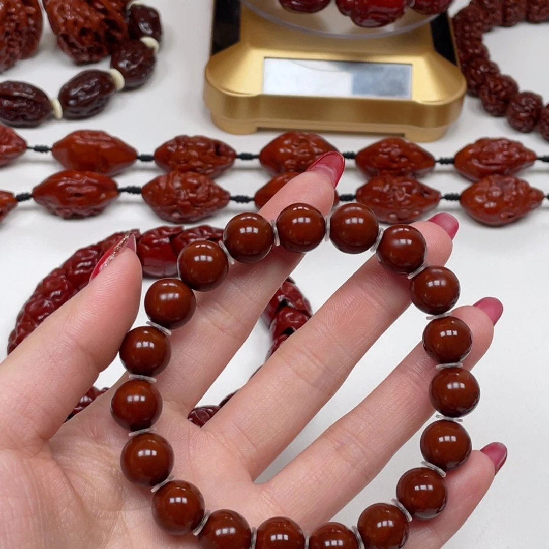 橄榄核手串大**.光珠，