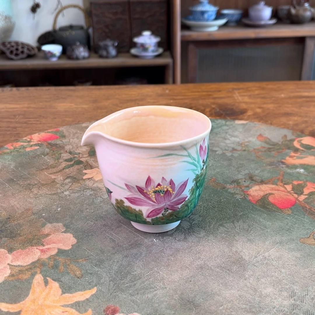 杯柴烧手工手绘陶瓷