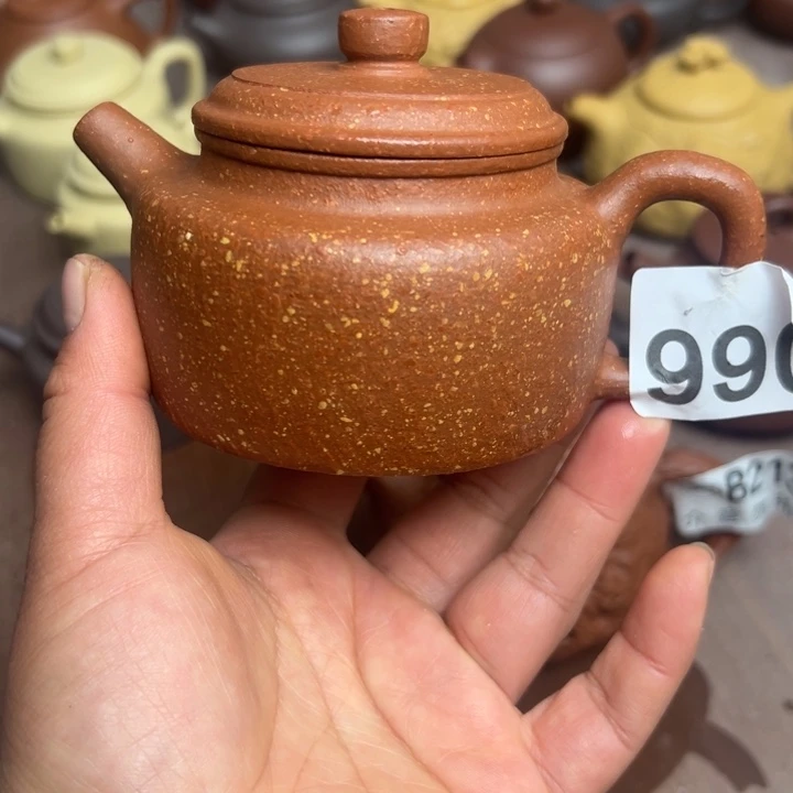 紫砂茶壶用****3红降坡半手工200cc