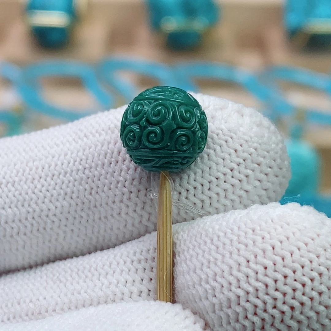 绿松石未镶嵌珠宝奇石10mm