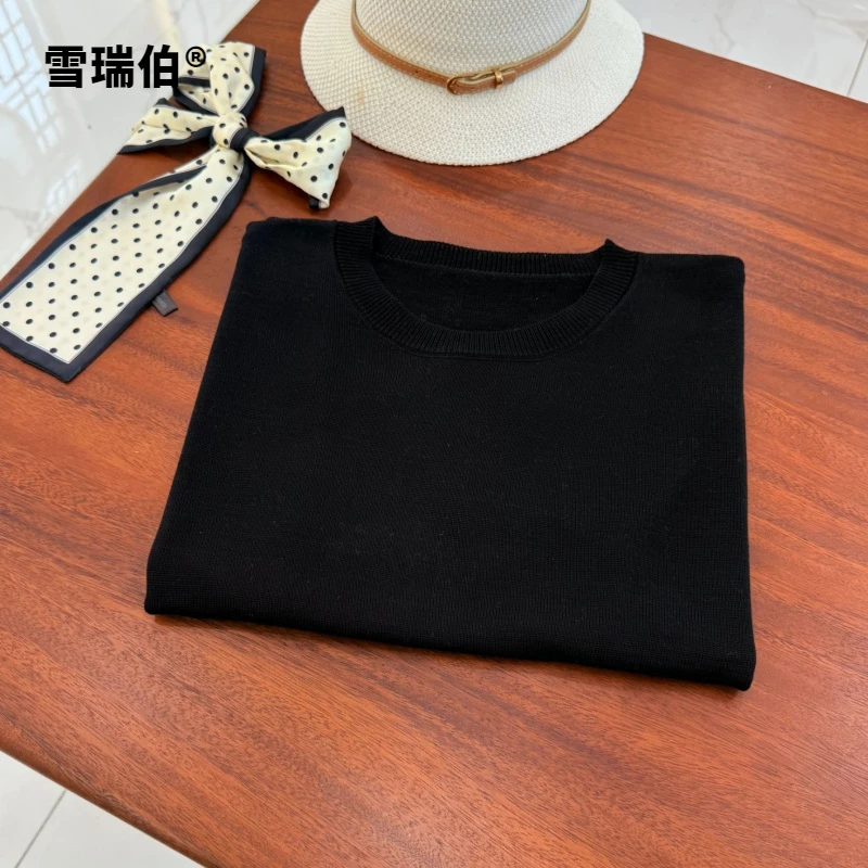 【冰凉丝滑更高级ZY】纯色百搭夏季薄短袖女休闲T恤透气747