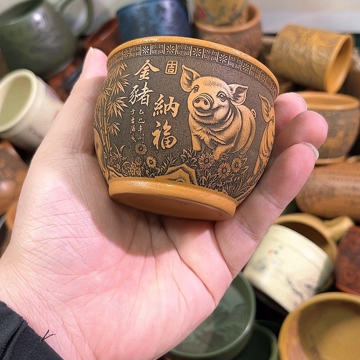 茶杯紫砂全手工紫砂主人杯