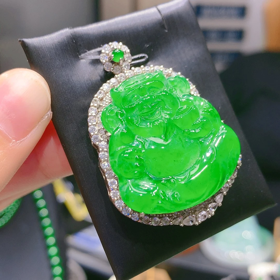 翡翠颈饰银S925镶嵌7甄选qj