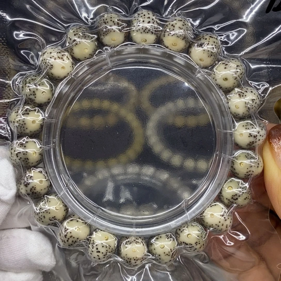 手串星月菩提石玉料12苹果大眼睛