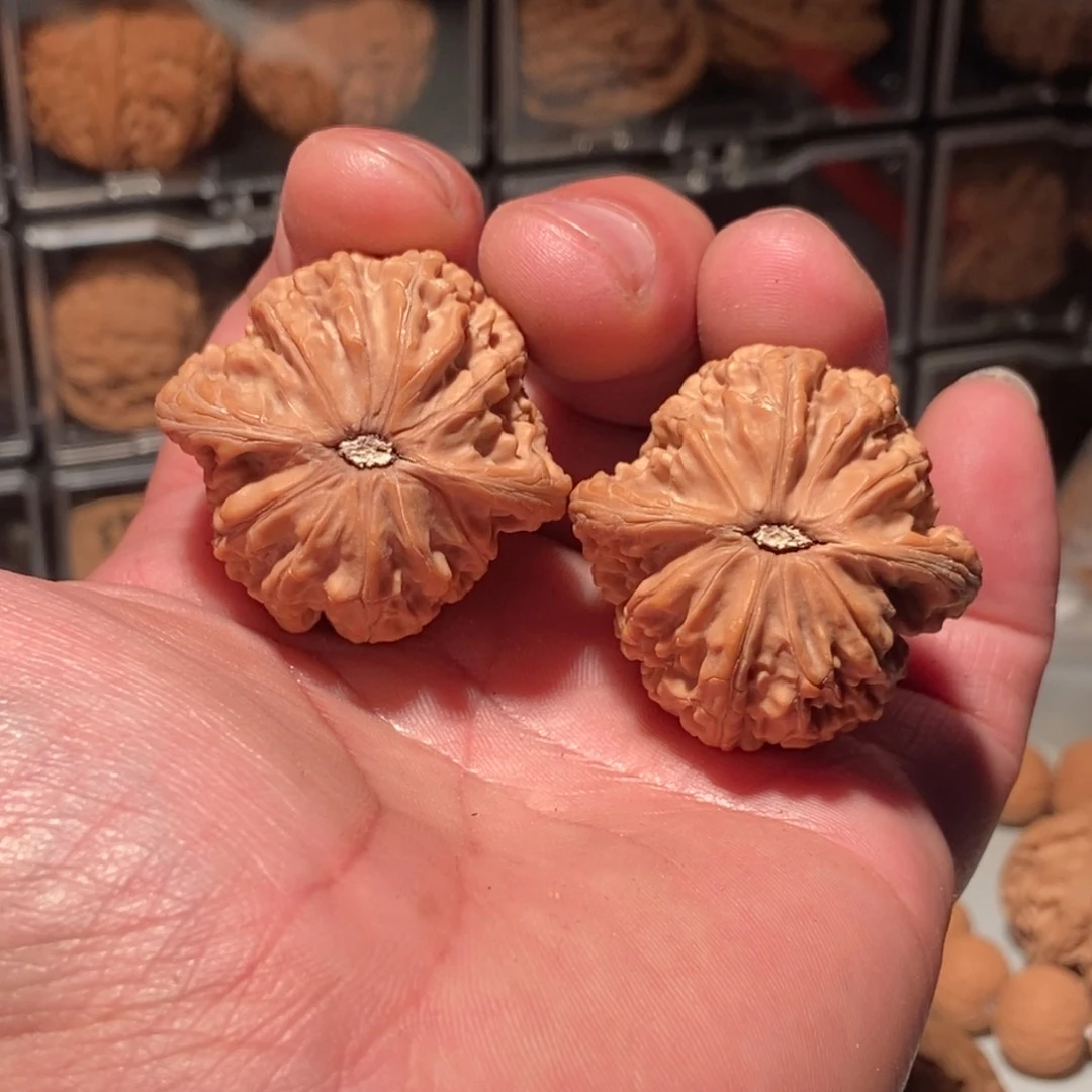 文玩核桃把件磨盘，38