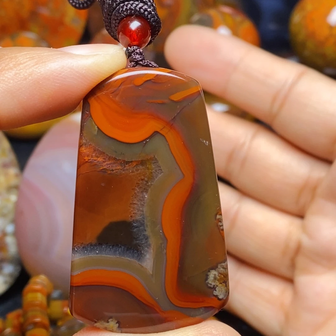 玛瑙/玉髓吊坠(不含链)未镶嵌