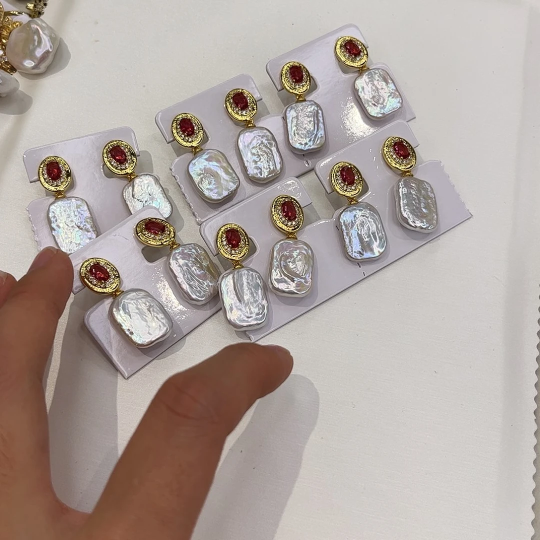 耳饰淡水珍珠合金