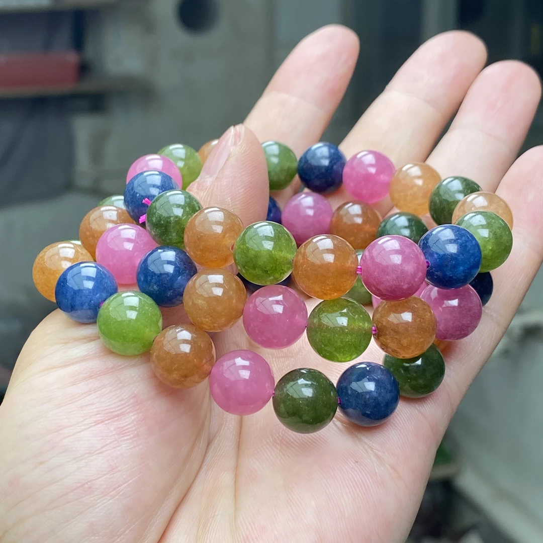 BX-56号精品老矿糖果碧手链12mm多样性发一件