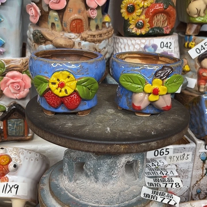 粗陶材质多肉花盆