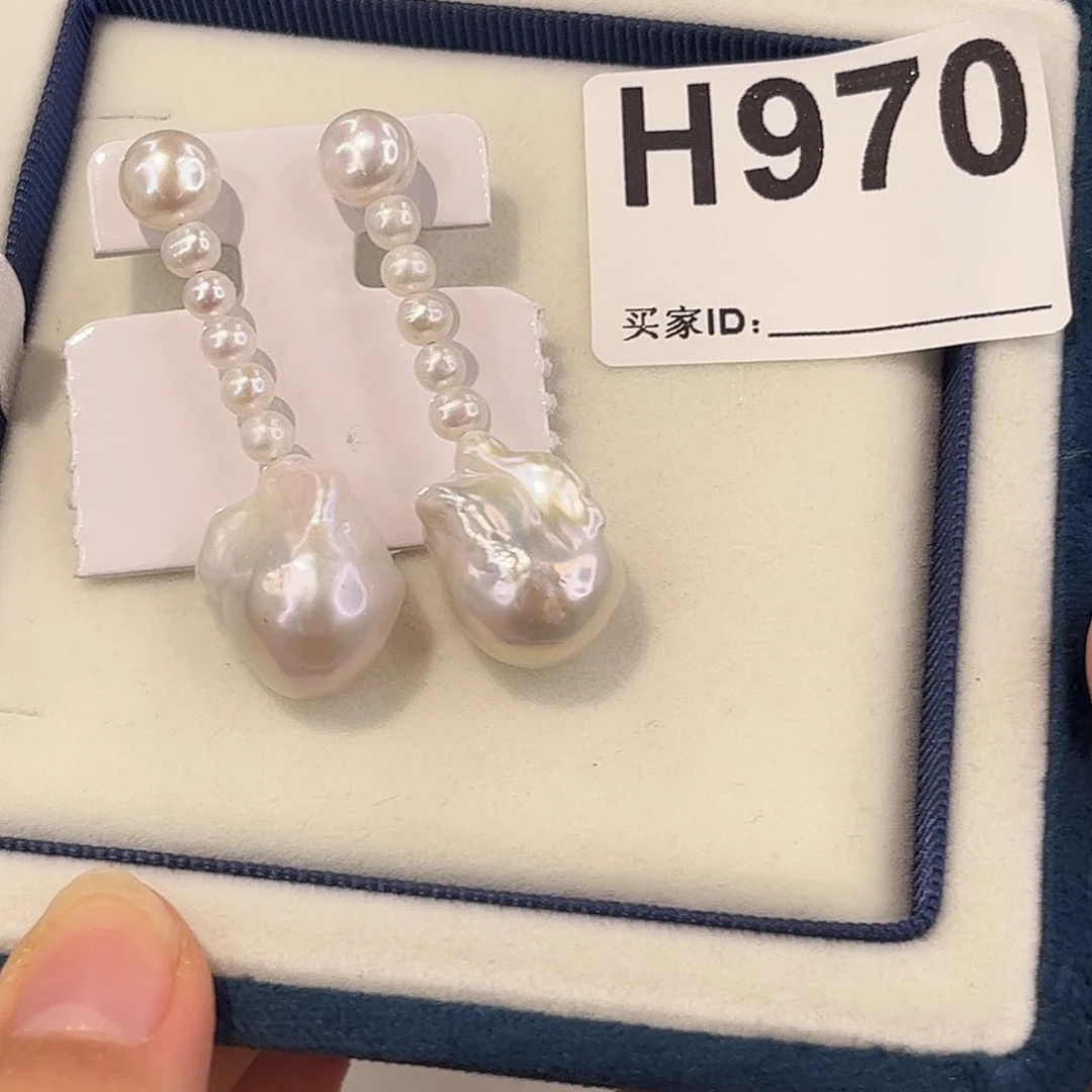 耳饰合金淡水珍珠