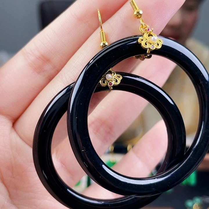 翡翠耳饰未镶嵌饰品