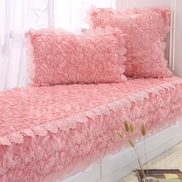 飘窗垫窗台垫四季通用卧室阳台榻榻米垫子毛绒防滑可机洗坐垫定做