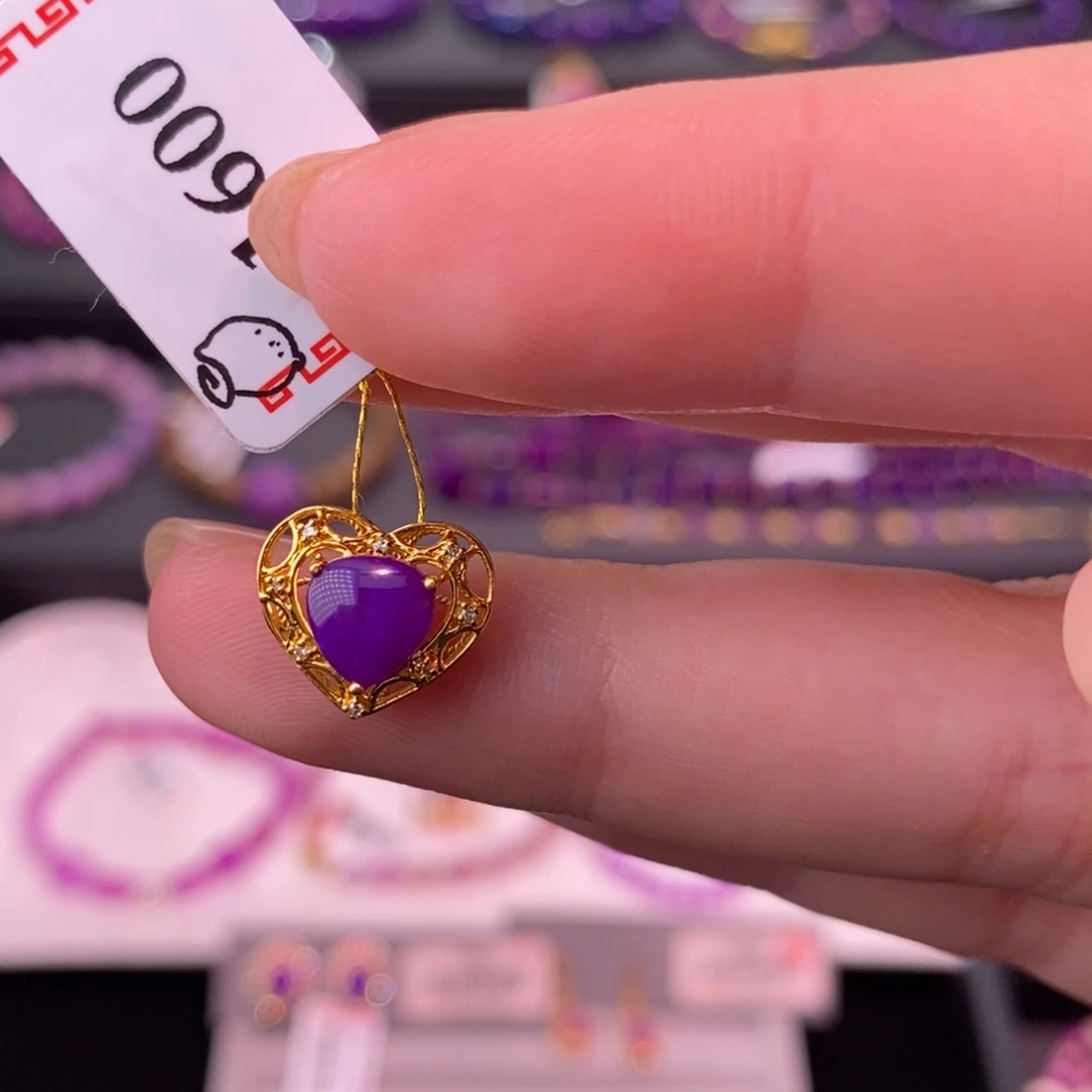 苏纪石（舒俱来）18K金镶嵌吊坠(不含链)