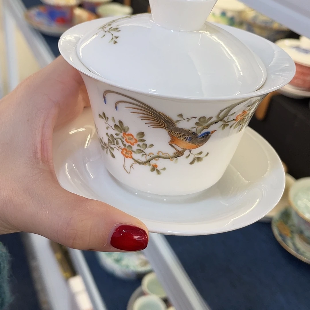 陶景德陶瓷盖碗茶具