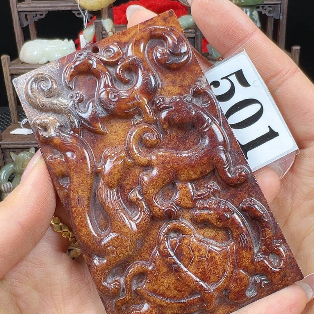 和田玉未镶嵌挂件