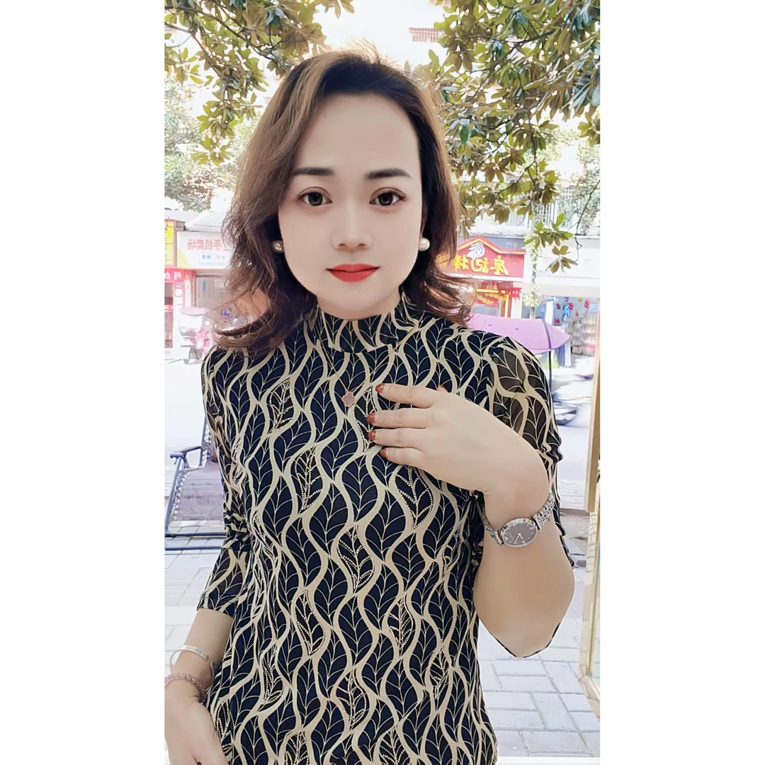 春季新款显瘦修身洋气半高领长袖打底纱衣9981