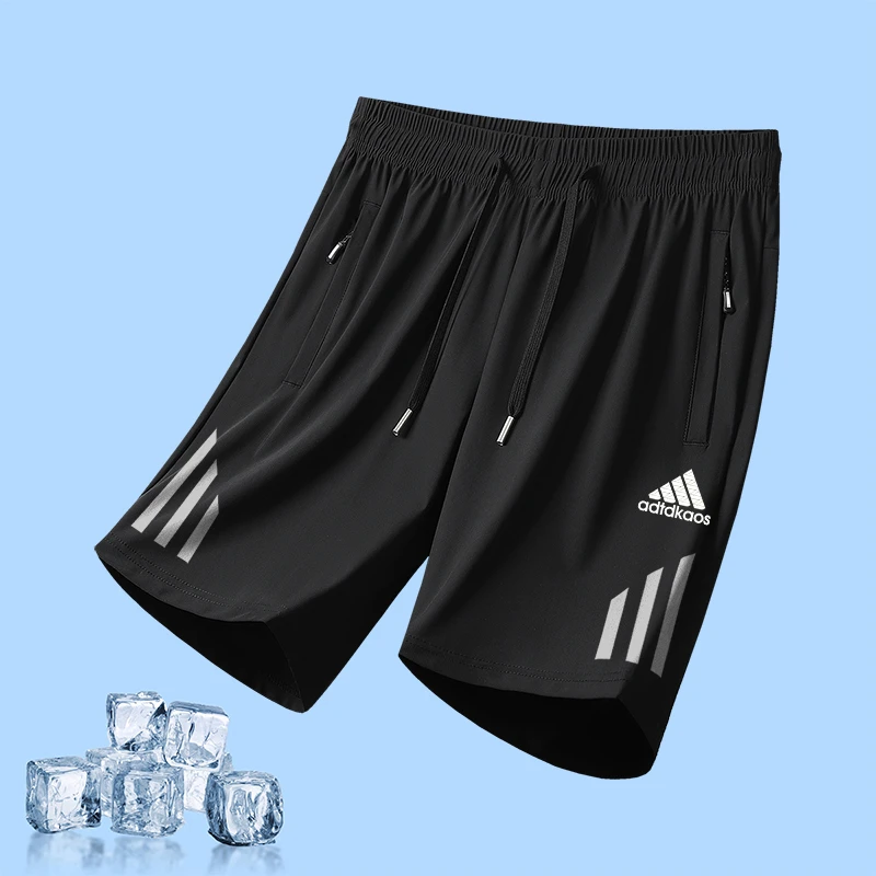 冰丝速干运动短裤男女同款夏季休闲新款五分裤健身训练跑步裤子潮