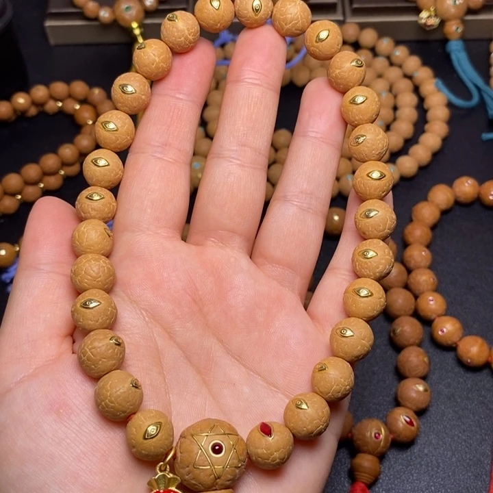 手串凤眼菩提铜眼12+手持