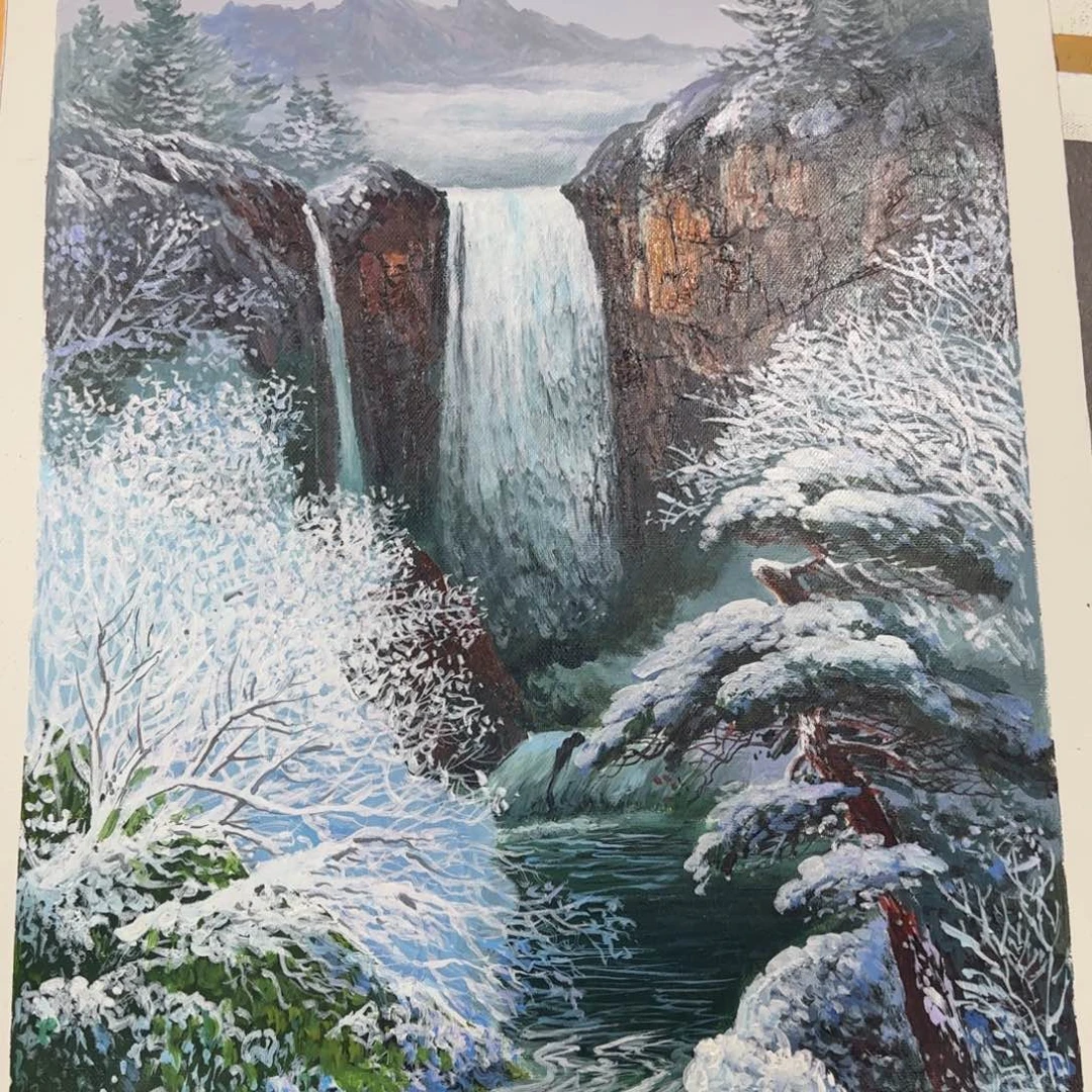 油画不想去想什么事