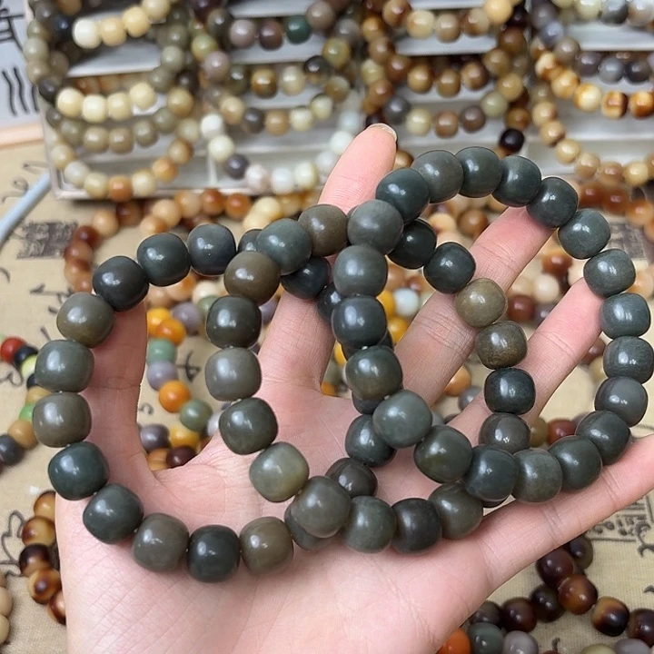 手串菩提根/象牙果卡13手工干磨桶珠