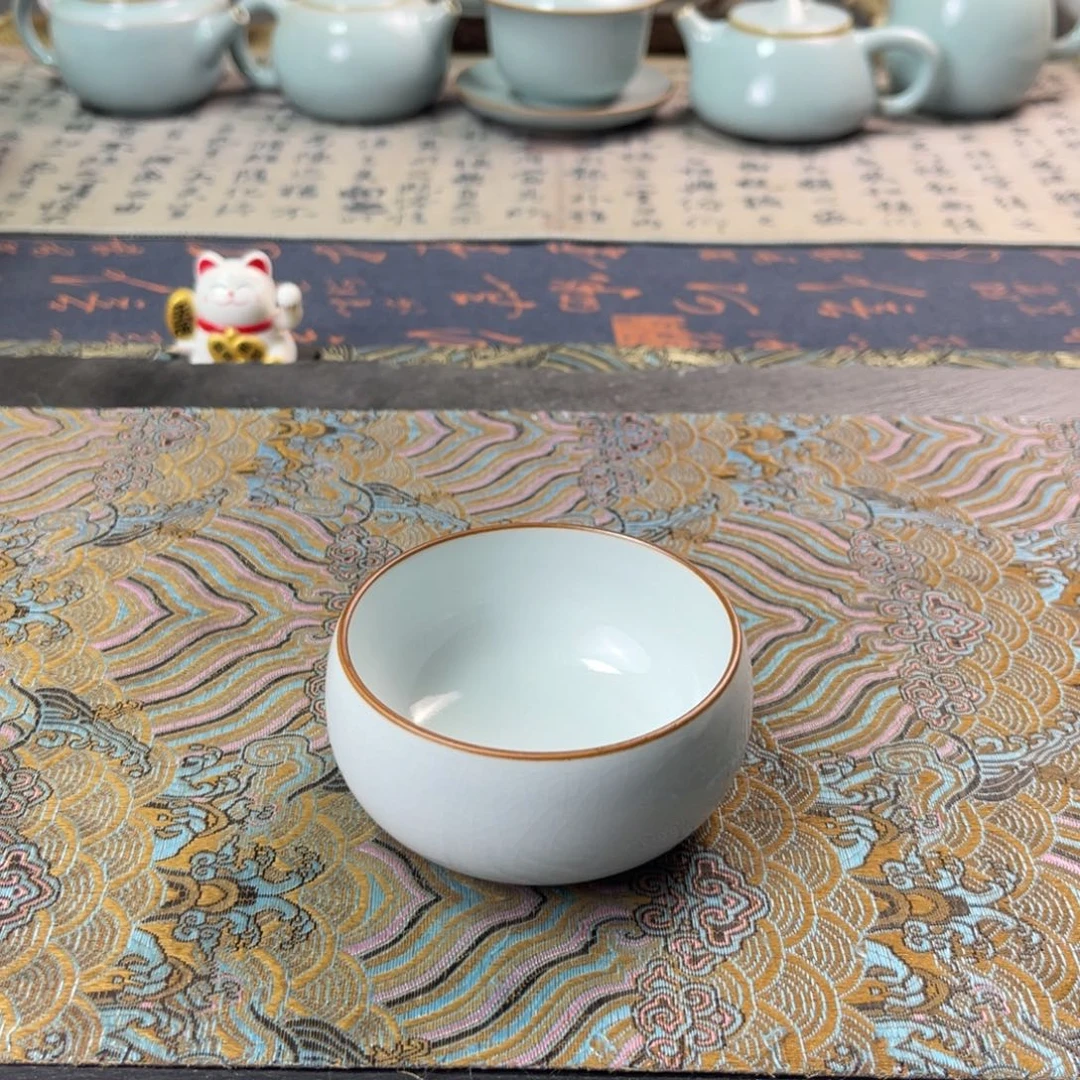 支钉微瑕月白釉全手工100cc