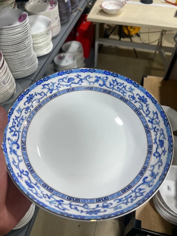 122号珐琅彩如意平盘餐具适合日常使用2只装