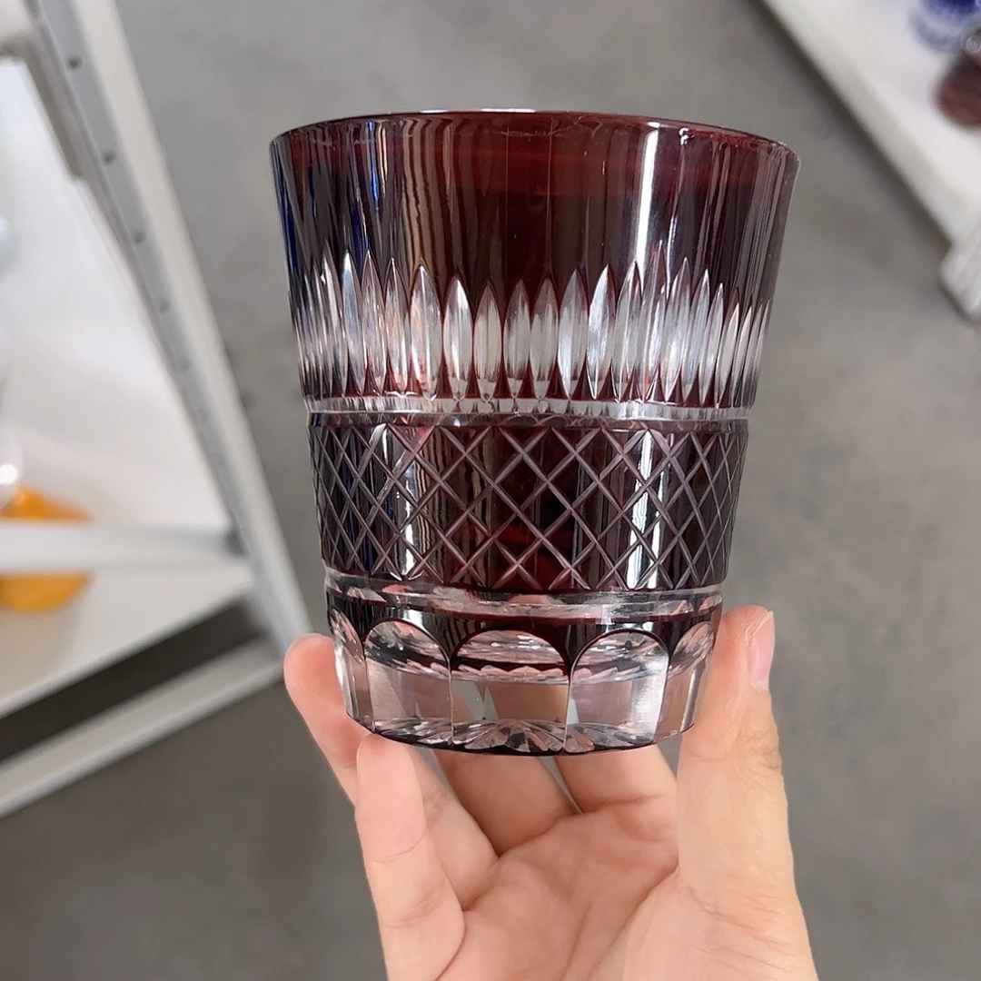 水晶玻璃高脚款微瑕一个