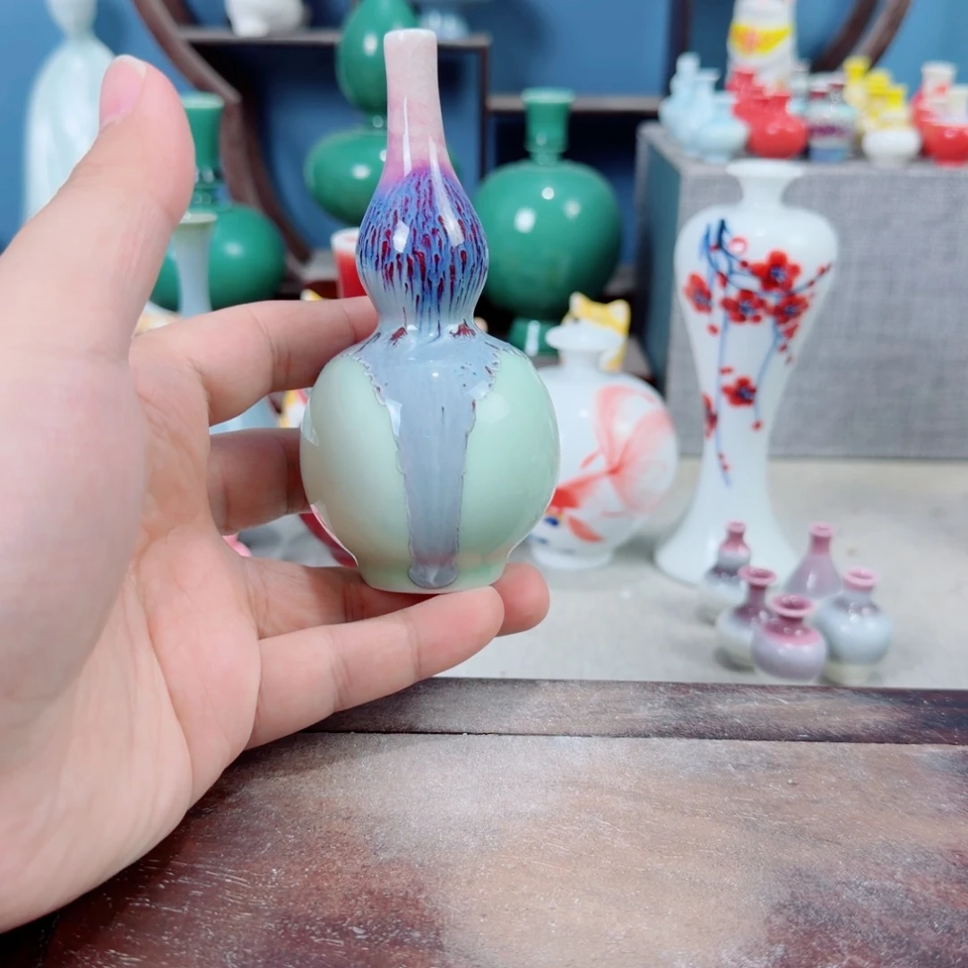 陶瓷手工小花器摆件