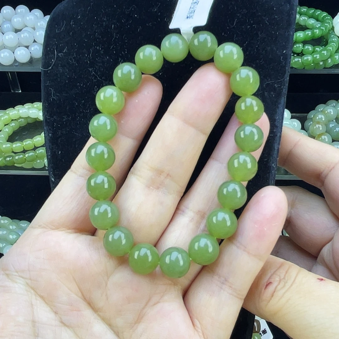 和田玉未镶嵌手链12