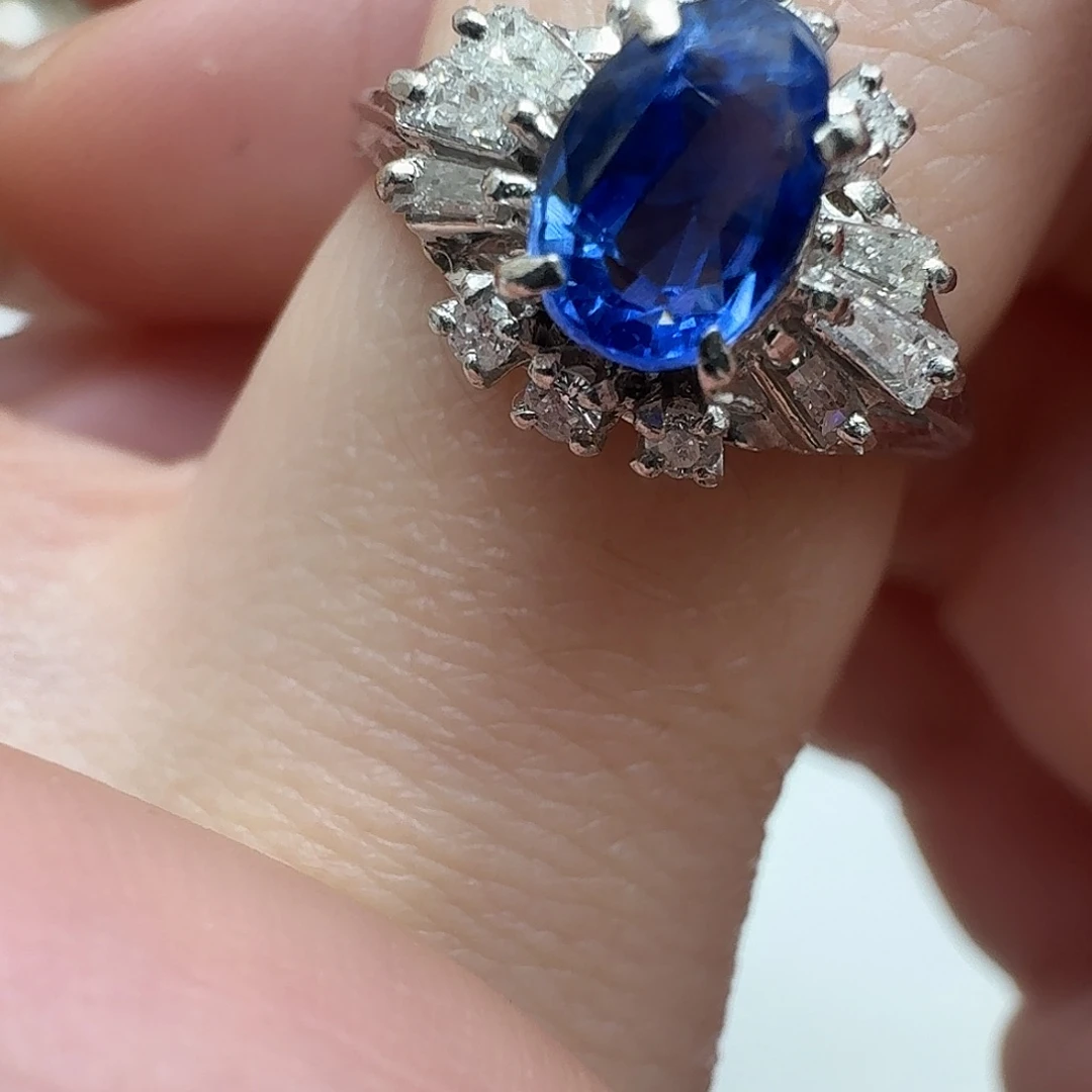 未镶嵌蓝宝石戒指