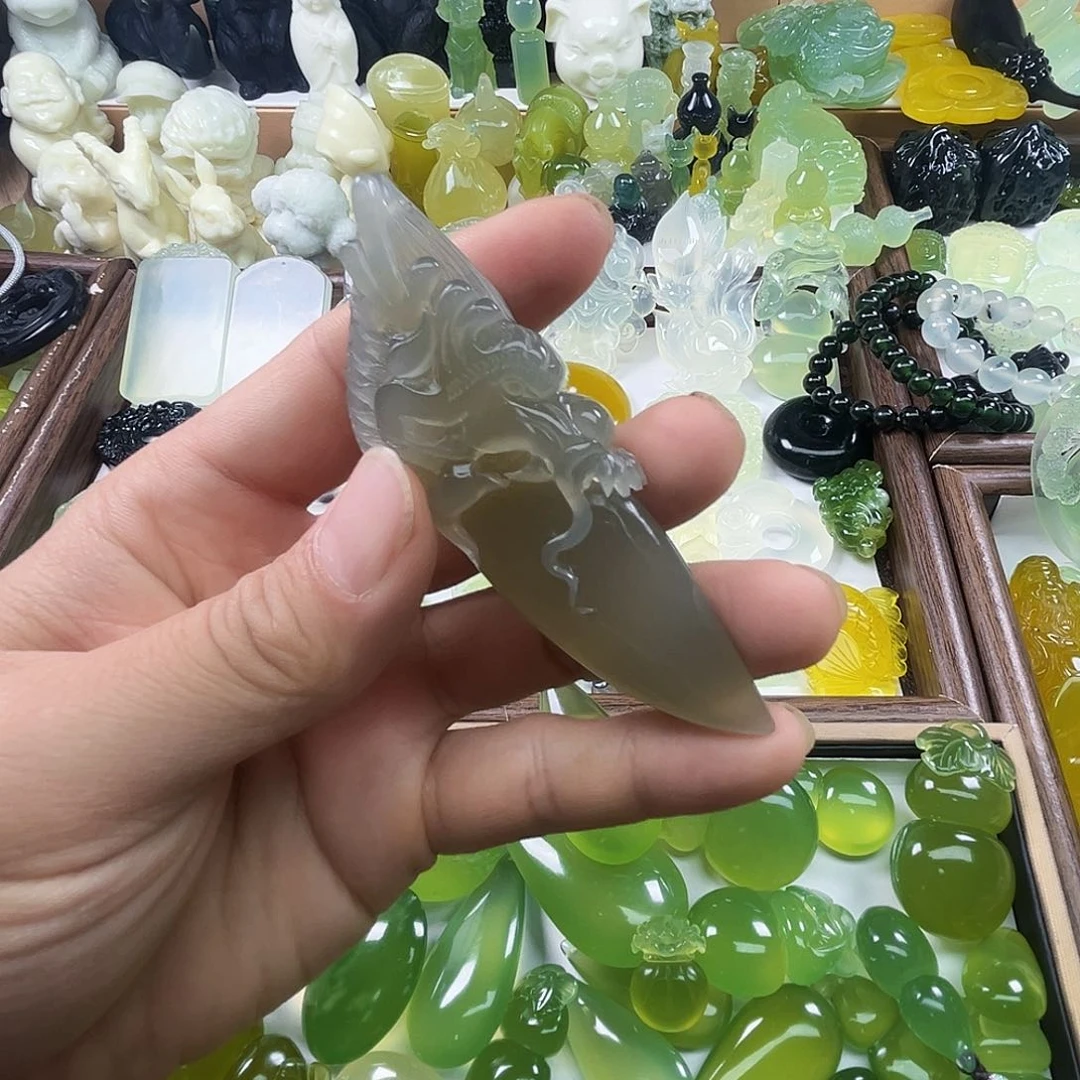 未镶嵌岫玉吊坠(不含链)