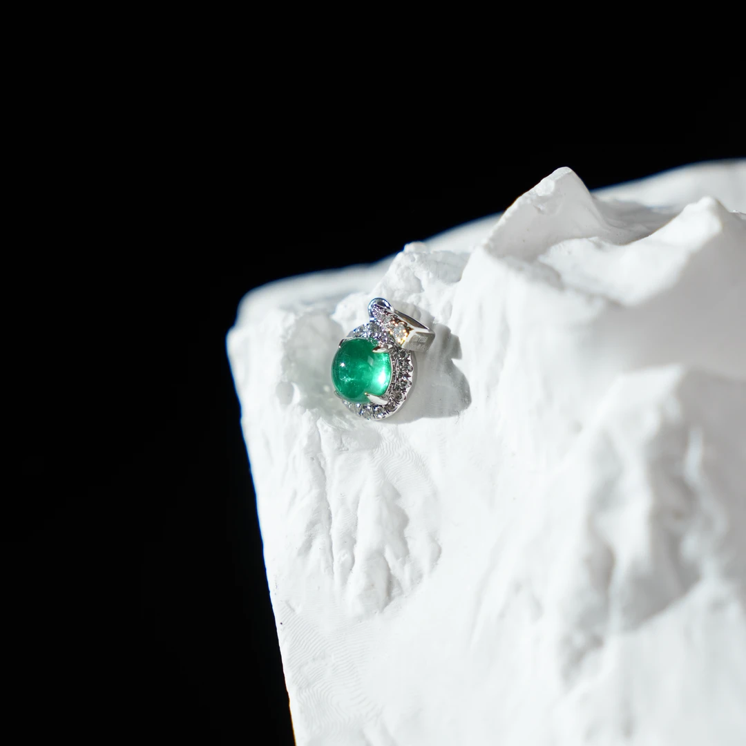 绝美祖母绿吊坠（不含链）多样性发其一Pt950|JJ30|BZM5