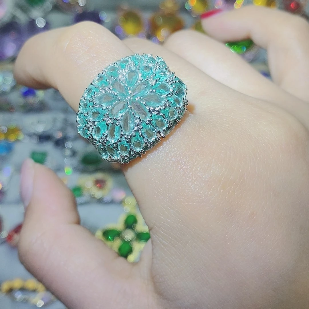 【闪购商品】托帕石耳饰银S925镶嵌