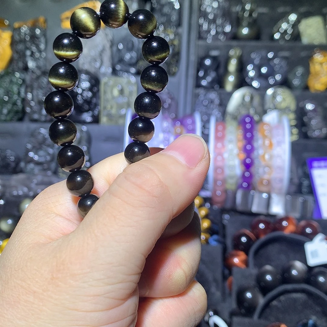 如***环未镶嵌手链木变石