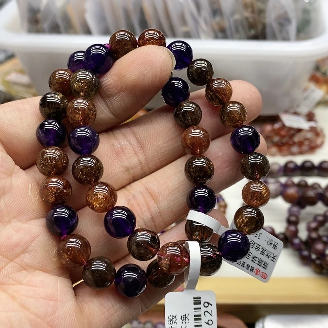 水晶手链未镶嵌多样性发货发一条