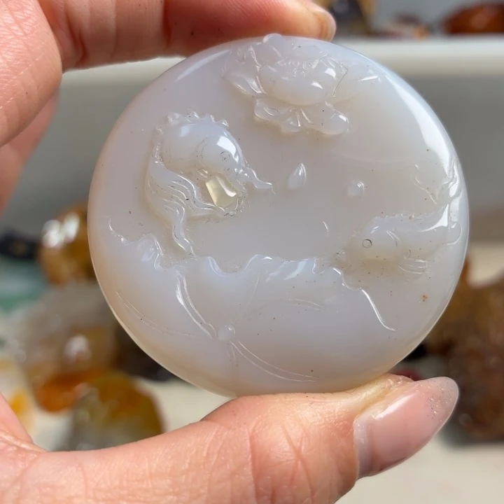 玛瑙/玉髓未镶嵌吊坠(不含链)