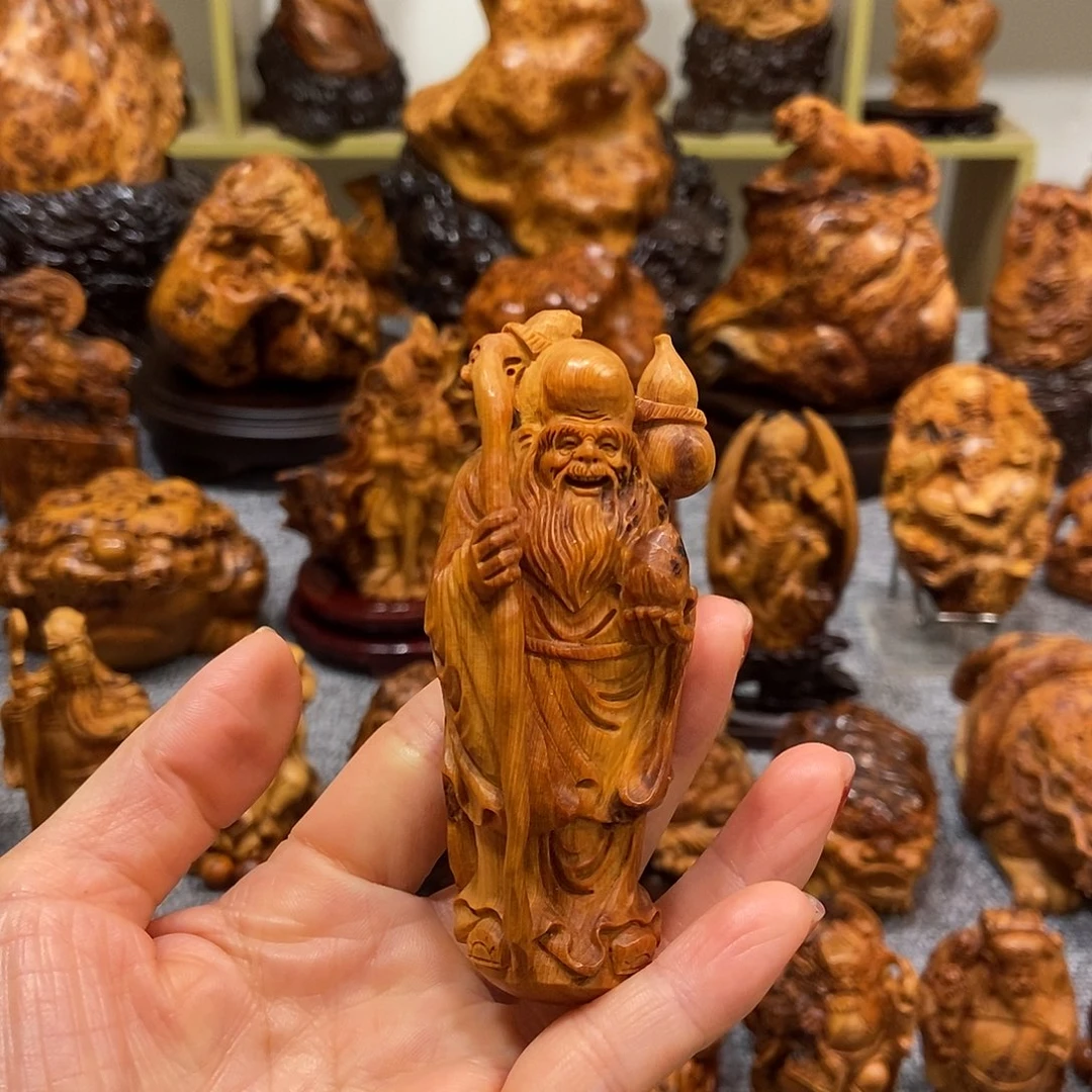 吾***语木崖柏陈化黑金瘤疤手把寿星