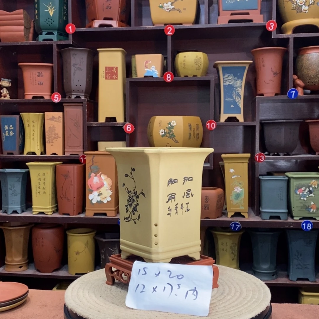 紫砂艺术紫砂花盆