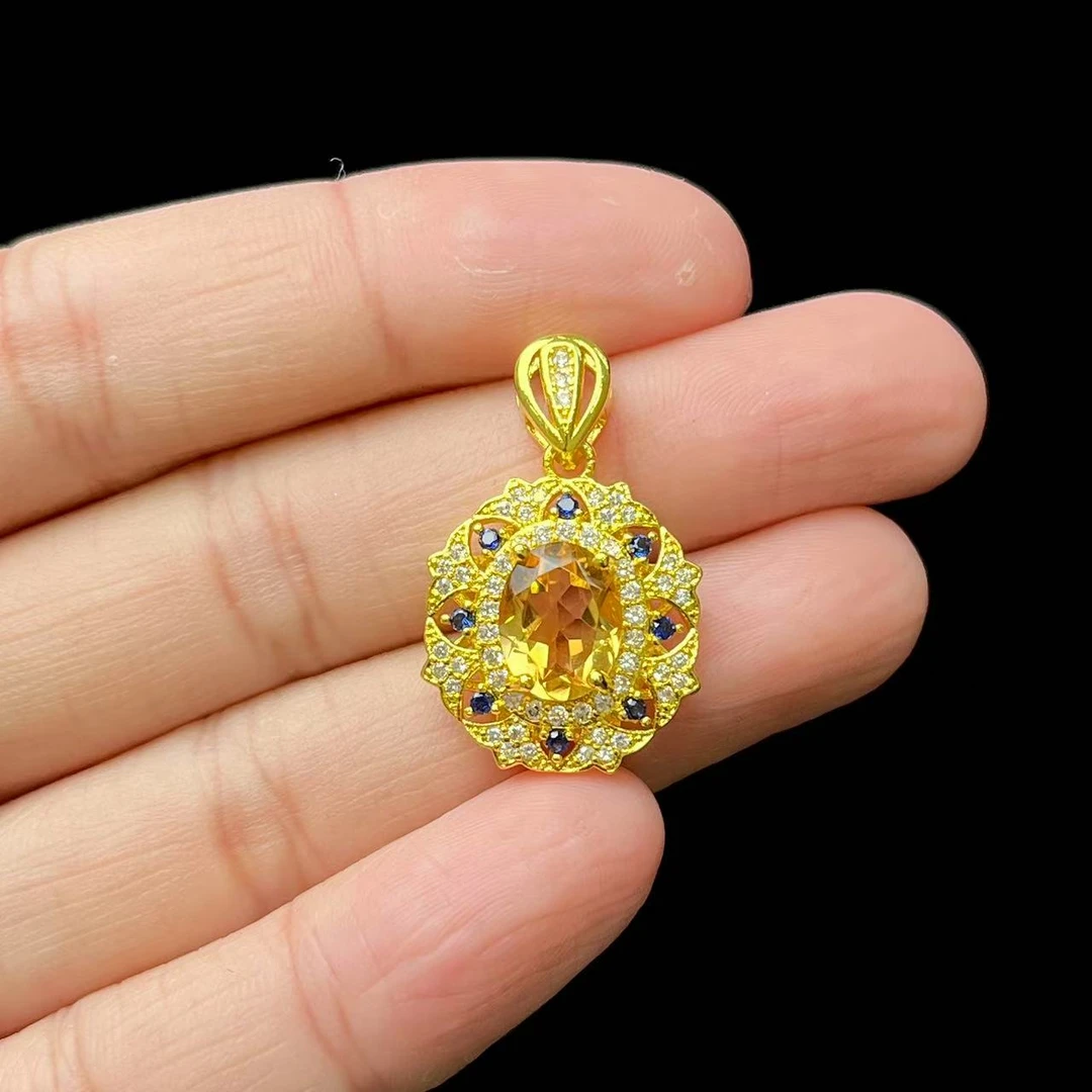 黄水晶吊坠（赠X1231） E04-22