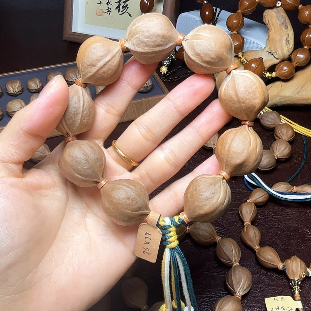 大***子橄榄核手串梅林铁核23*27