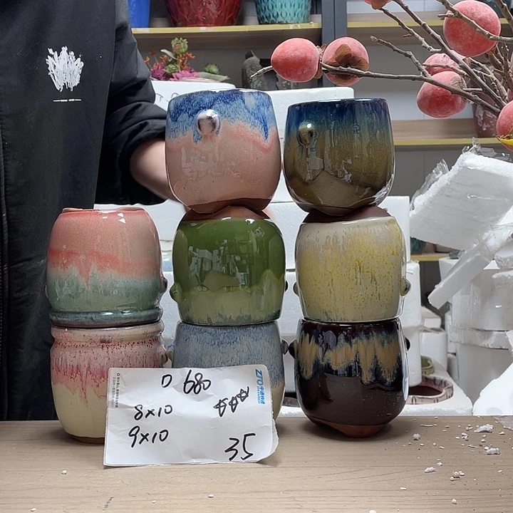 粗陶多肉花盆微瑕680